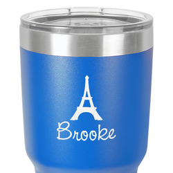 Eiffel Tower 30 oz Stainless Steel Tumbler - Royal Blue - Double-Sided (Personalized)