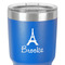Eiffel Tower 30 oz Stainless Steel Ringneck Tumbler - Blue - Close Up