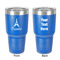 Eiffel Tower 30 oz Stainless Steel Tumbler - Royal Blue - Double-Sided (Personalized)