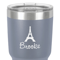 Eiffel Tower 30 oz Stainless Steel Tumbler - Grey - Double-Sided (Personalized)