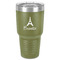 Eiffel Tower 30 oz Stainless Steel Tumbler - Olive - Single-Sided (Personalized)