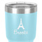 Eiffel Tower 30 oz Stainless Steel Ringneck Tumbler - Teal - Close Up