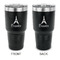 Eiffel Tower 30 oz Stainless Steel Tumbler - Black - Double Sided (Personalized)