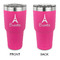 Eiffel Tower 30 oz Stainless Steel Ringneck Tumblers - Pink - Double Sided - APPROVAL
