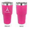 Eiffel Tower 30 oz Stainless Steel Ringneck Tumblers - Pink - Single Sided - APPROVAL