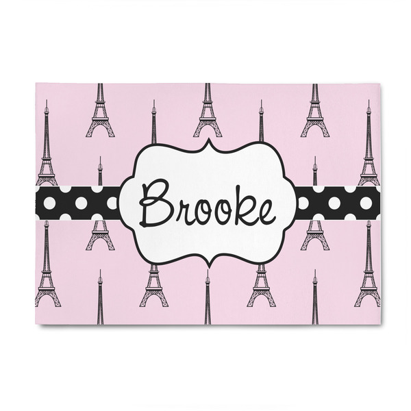 Custom Eiffel Tower 4' x 6' Indoor Area Rug (Personalized)