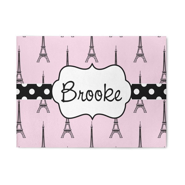 Custom Eiffel Tower 5' x 7' Patio Rug (Personalized)