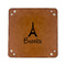 Eiffel Tower 6" x 6" Leatherette Snap Up Tray - FLAT FRONT