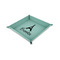 Eiffel Tower 6" x 6" Teal Leatherette Snap Up Tray - CHILD MAIN