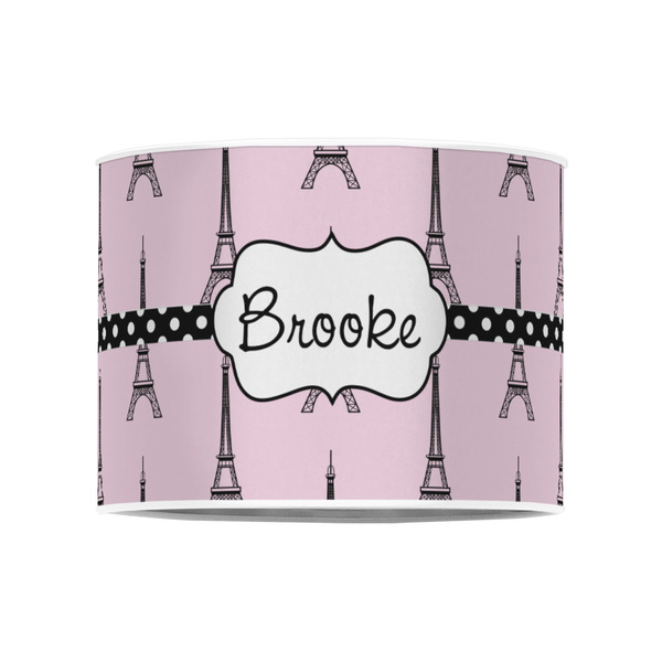 Eiffel Tower 8" Drum Lampshade - FRONT (Poly Film)