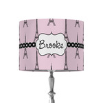 Eiffel Tower 8" Drum Lamp Shade - Fabric (Personalized)
