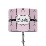 Eiffel Tower 8" Drum Lamp Shade - Fabric (Personalized)