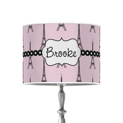 Eiffel Tower 8" Drum Lamp Shade - Poly-film (Personalized)