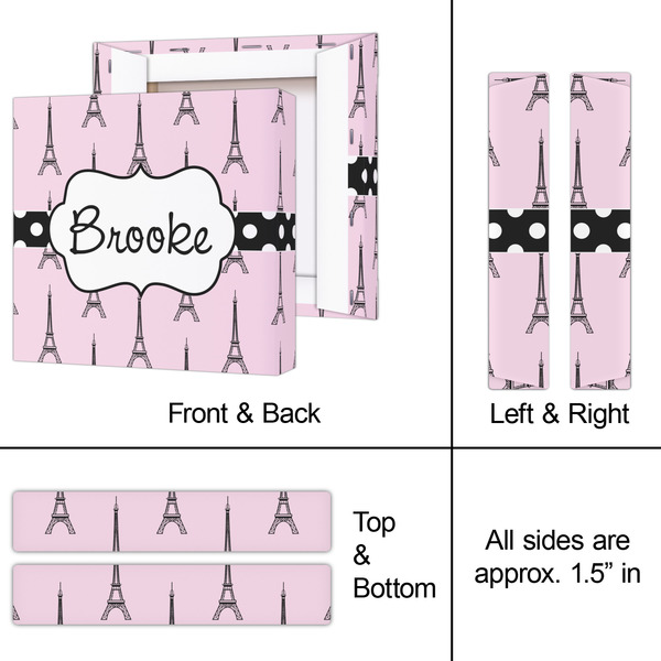 Eiffel Tower 8x8 - Canvas Print - Approval