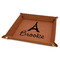 Eiffel Tower 9" x 9" Leatherette Snap Up Tray - FOLDED