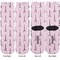 Eiffel Tower Adult Crew Socks - Double Pair - Front and Back - Apvl