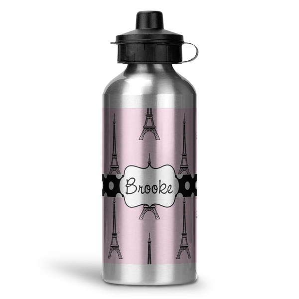 Custom Eiffel Tower Water Bottle - Aluminum - 20 oz (Personalized)