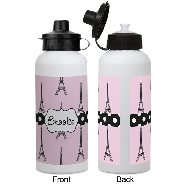 Eiffel Tower Aluminum Water Bottle - White APPROVAL