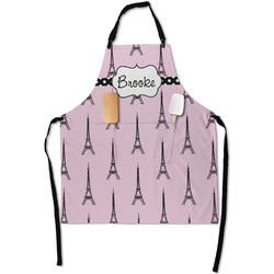 Eiffel Tower Apron With Pockets w/ Name or Text