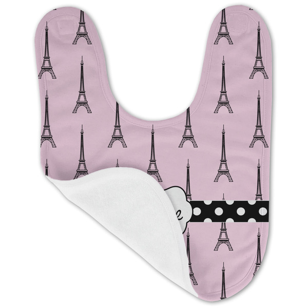 Eiffel Tower Baby Bib - AFT folded