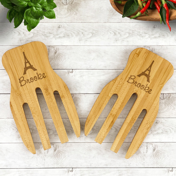 Eiffel Tower Bamboo Salad Hands - LIFESTYLE