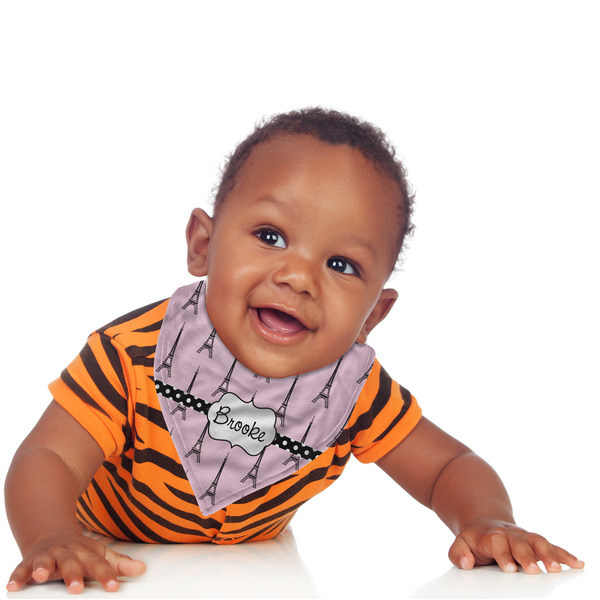 Eiffel Tower Bandana Bib - (Lifestyle 1 boy)