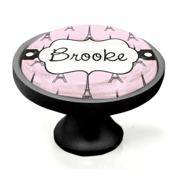 Eiffel Tower Black Custom Cabinet Knob (Side)