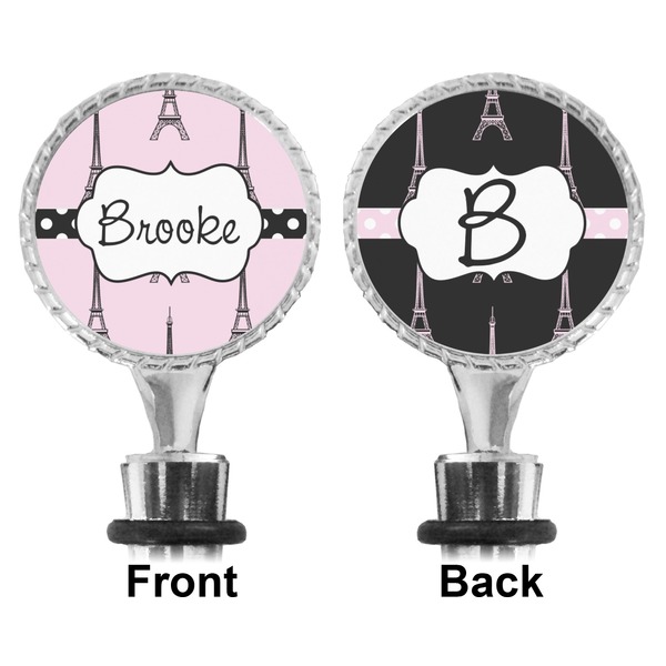 Eiffel Tower Bottle Stopper - Front and Back