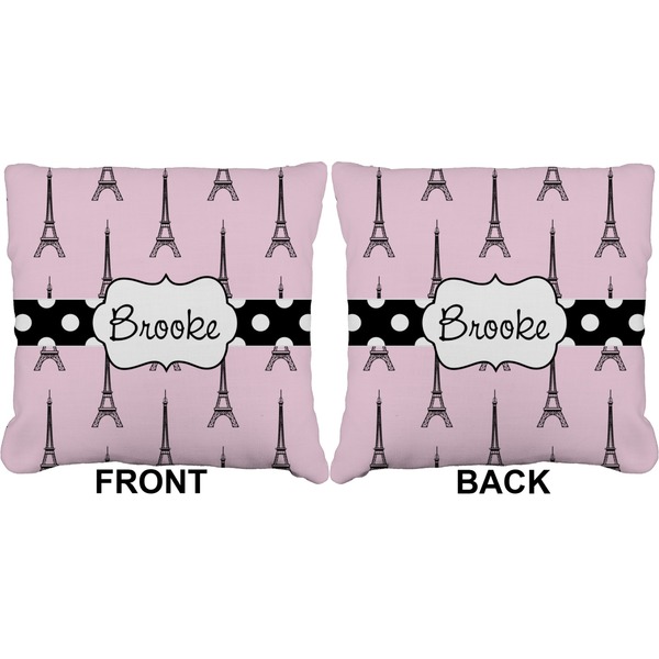 Eiffel Tower Burlap Pillow Approval