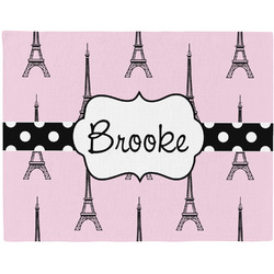Eiffel Tower Woven Fabric Placemat - Twill w/ Name or Text