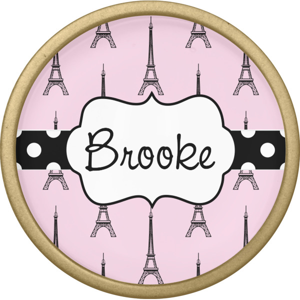 Eiffel Tower Cabinet Knob - Gold - Front