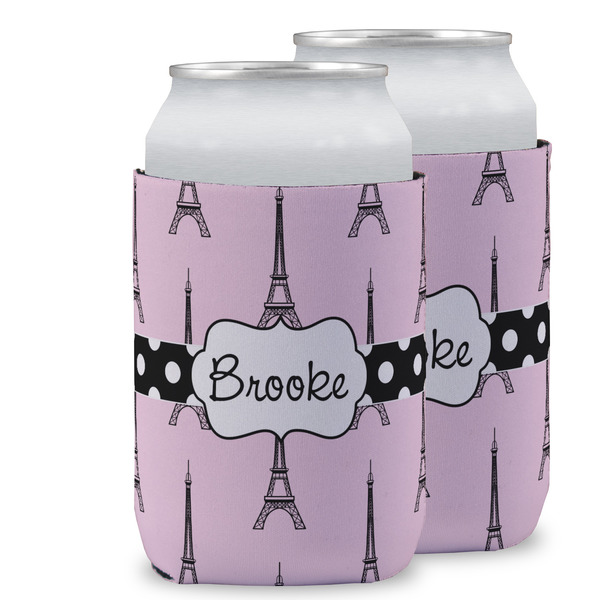 Custom Eiffel Tower Can Cooler (12 oz) w/ Name or Text