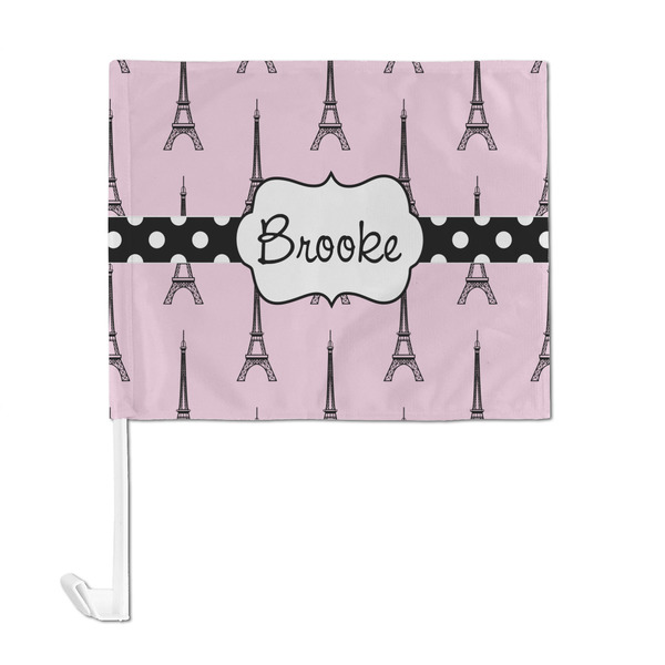 Eiffel Tower Car Flag - Large - FRONT
