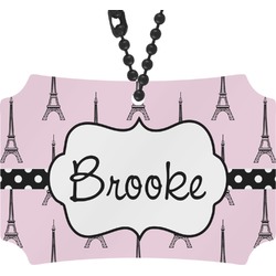 Eiffel Tower Rear View Mirror Ornament (Personalized)