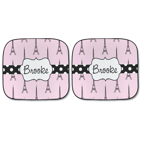 Eiffel Tower Car Sun Shades - FRONT