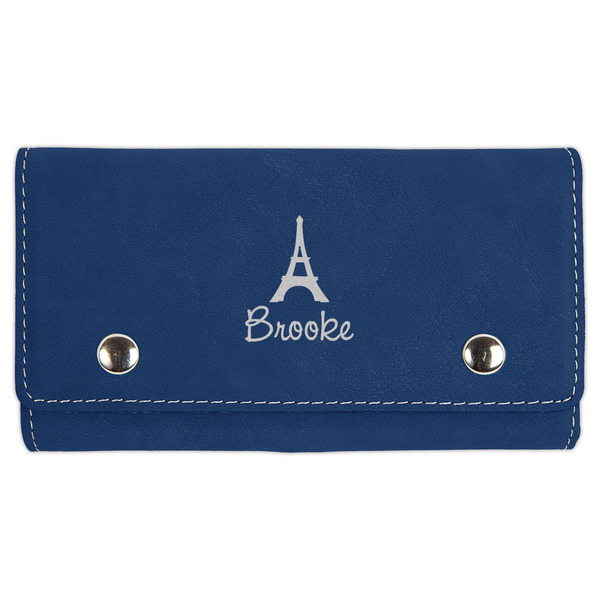 Custom Eiffel Tower Cards & Dice Set - Navy Blue (Personalized)