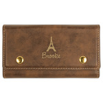 Eiffel Tower Cards & Dice Set - Rustic Brown (Personalized)