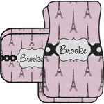 Eiffel Tower Car Floor Mats Set - 2 Front & 2 Back (Personalized)