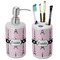 Eiffel Tower Ceramic Bathroom Accessories Set (Personalized)