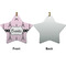 Eiffel Tower Ceramic Flat Ornament - Star Front & Back (APPROVAL)