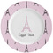 Eiffel Tower Ceramic Plate w/Rim