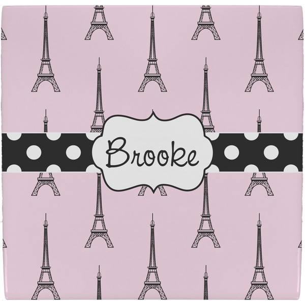Custom Eiffel Tower Ceramic Tile Hot Pad (Personalized)