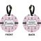 Eiffel Tower Circle Luggage Tag (Front + Back)