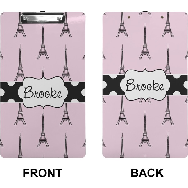 Eiffel Tower Clipboard (Legal) (Front + Back)