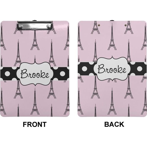 Eiffel Tower Clipboard (Letter) (Front + Back)