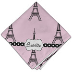 Eiffel Tower Cloth Dinner Napkin - Single w/ Name or Text