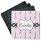 Eiffel Tower Square Rubber Backed Coasters - Set of 4 (Personalized)