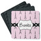 Eiffel Tower Square Rubber Backed Coasters - Set of 4 (Personalized)