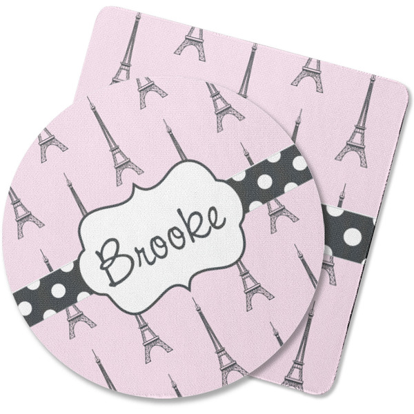 Custom Eiffel Tower Rubber Backed Coaster (Personalized)