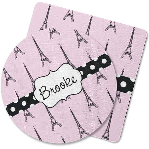 Custom Eiffel Tower Rubber Backed Coaster (Personalized)